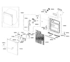 Samsung DMR77LHS/XAA-00 door assy diagram