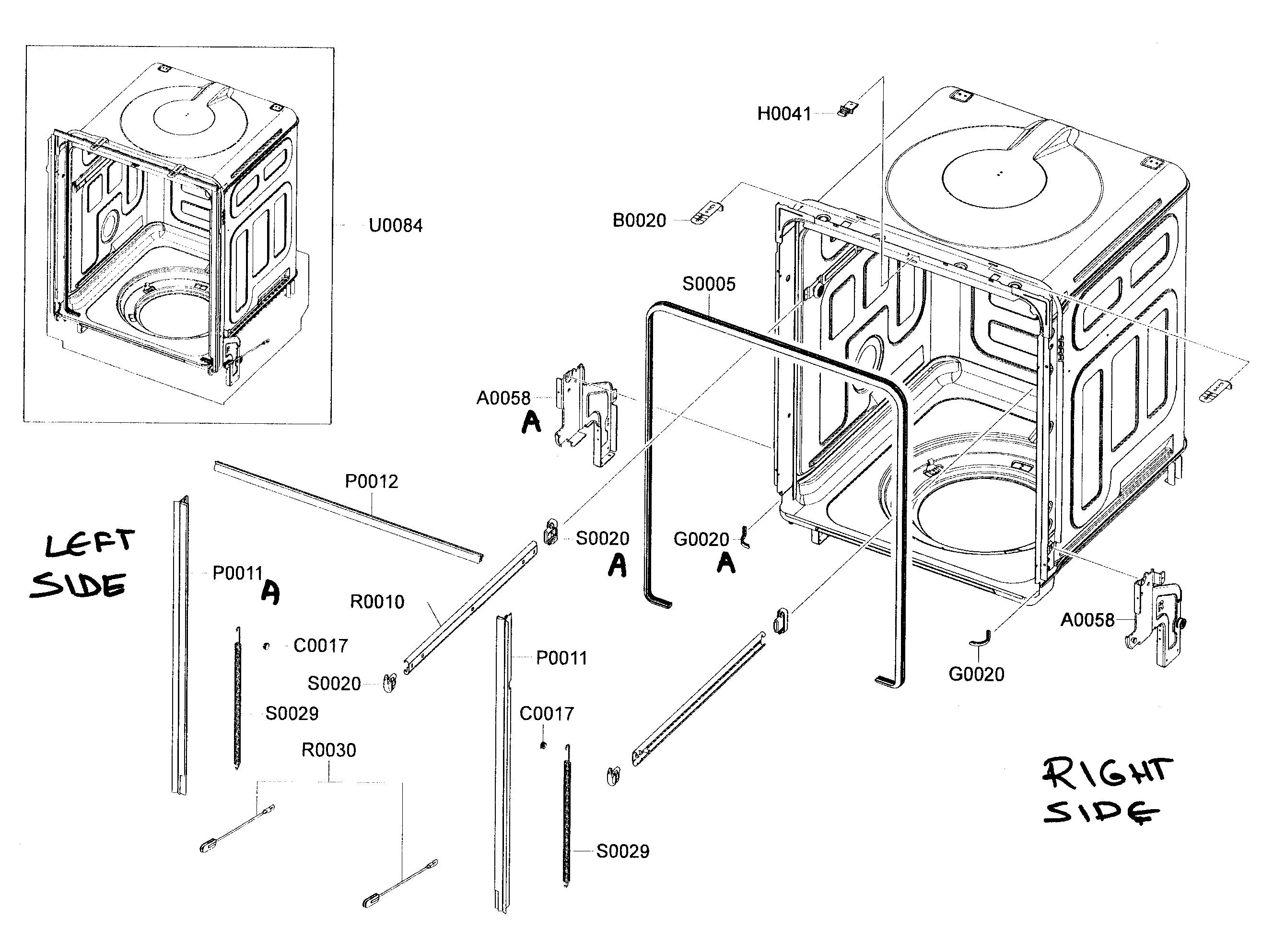 Tub assy