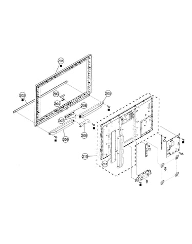 Front panel assy