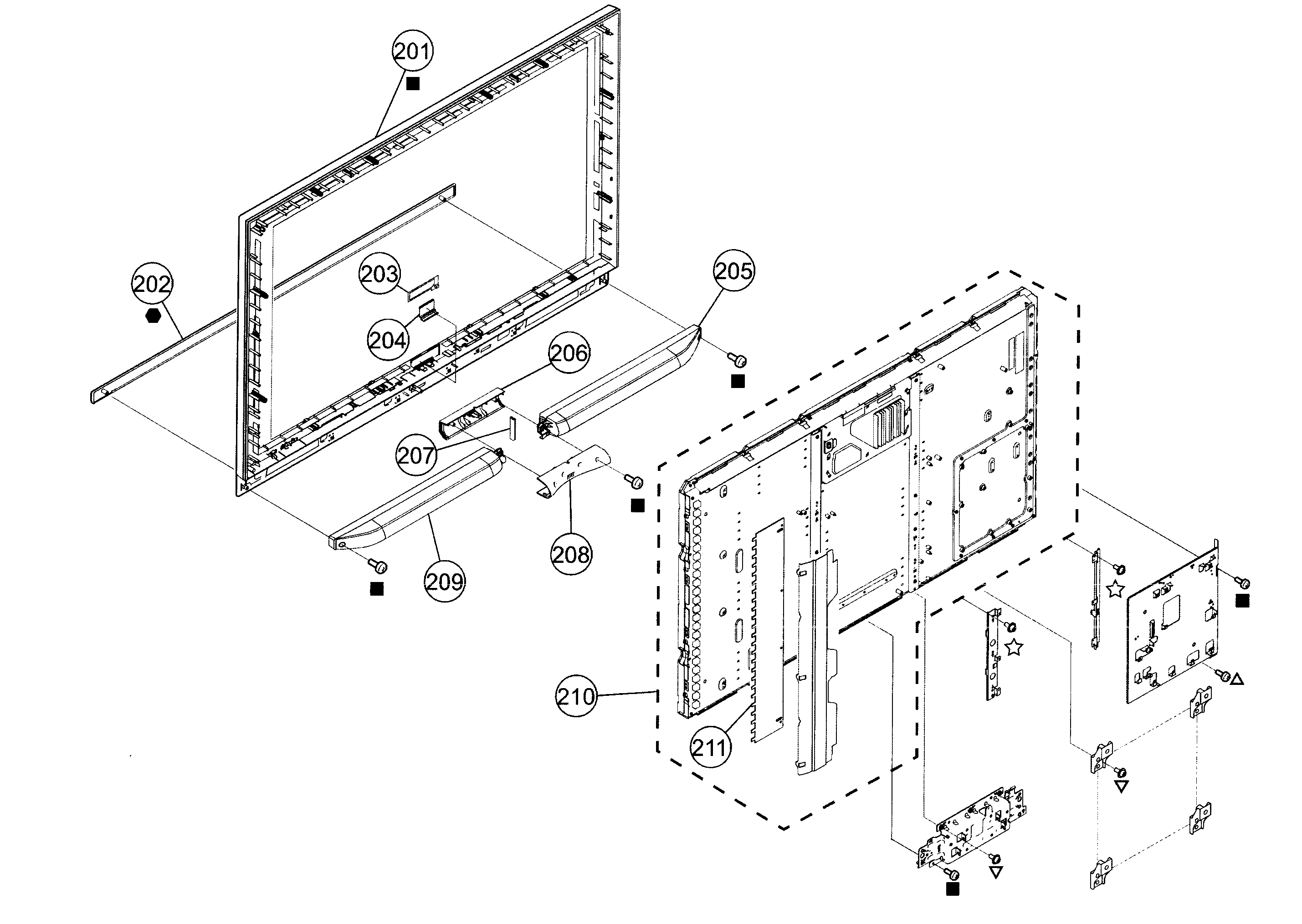 Front panel assy