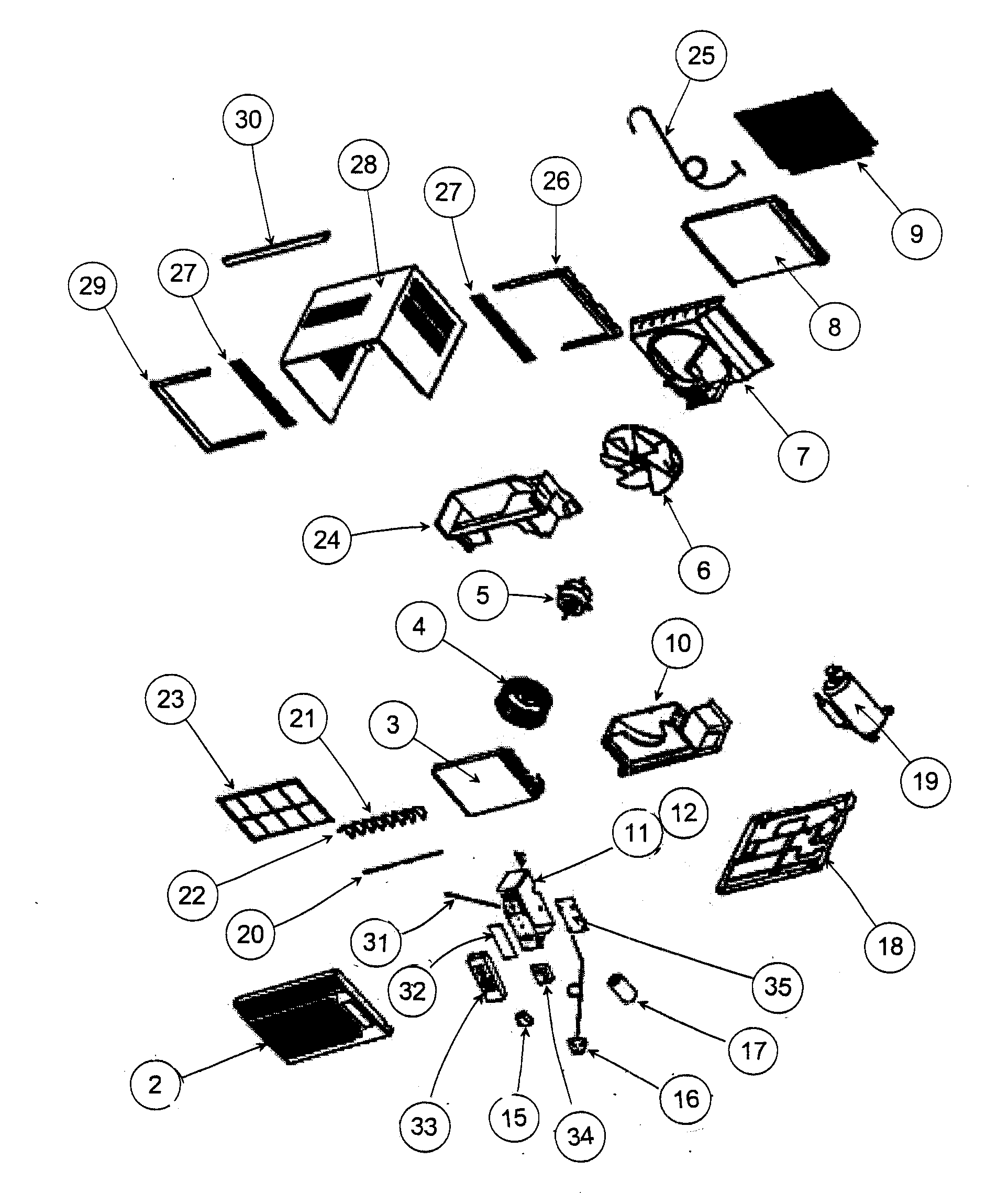 Cabinet parts