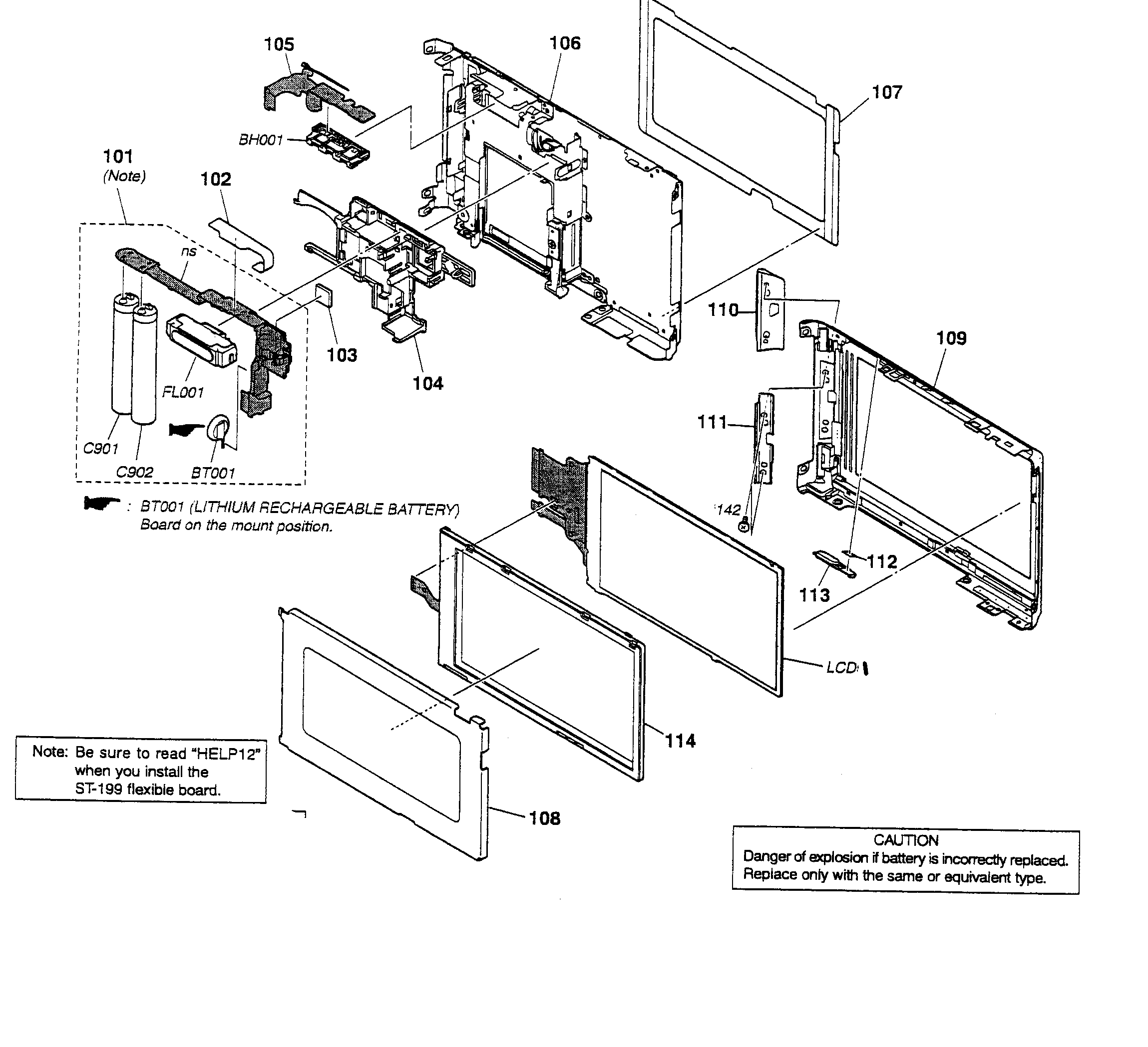 Lcd assy