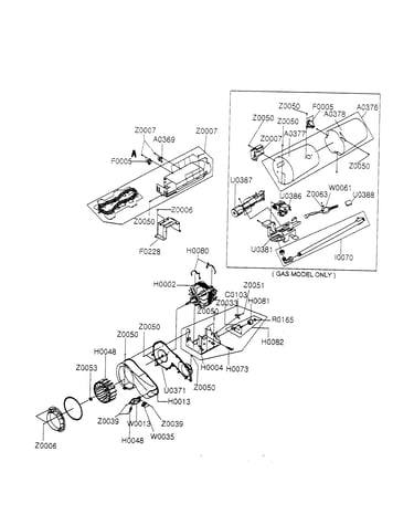 Motor/heater assy