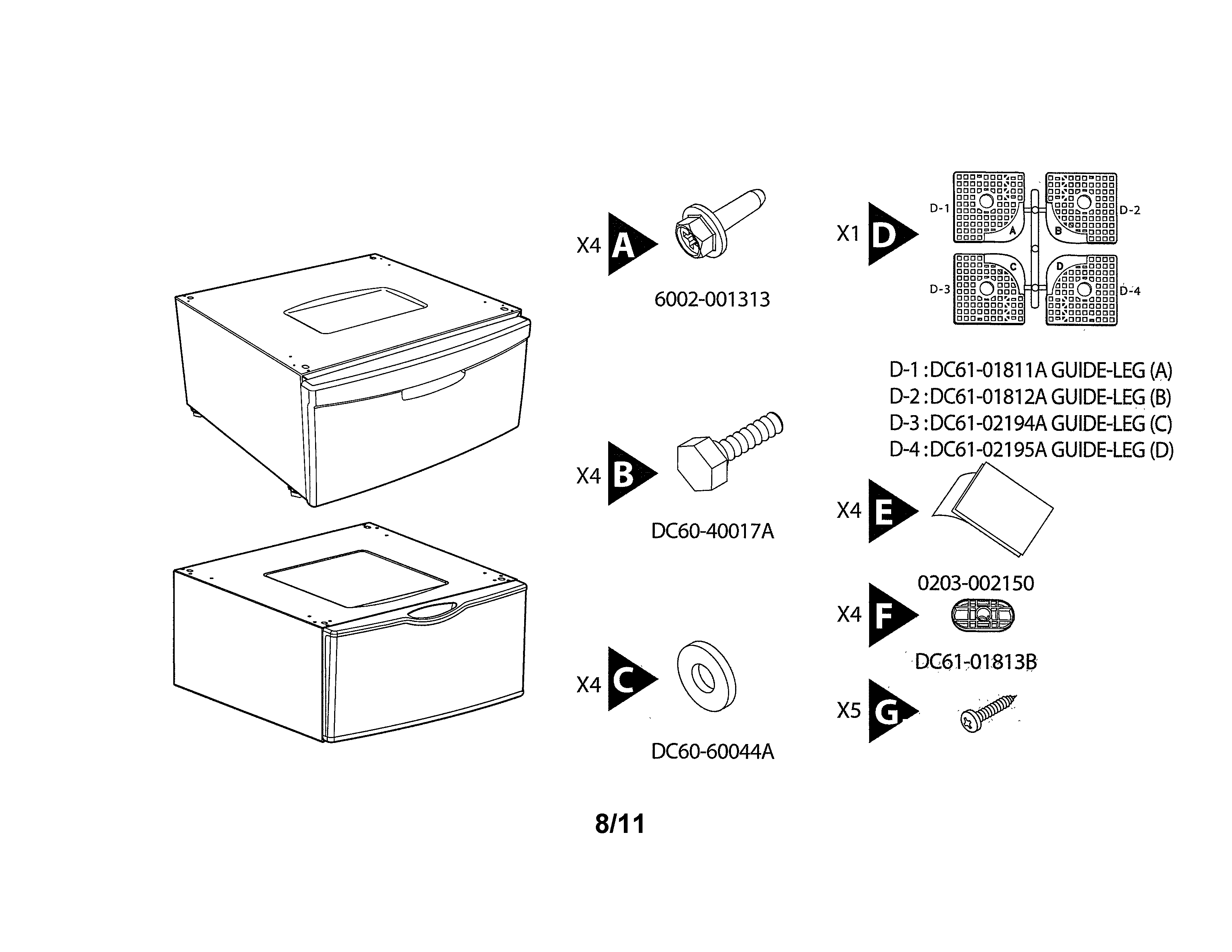 Cabinet parts