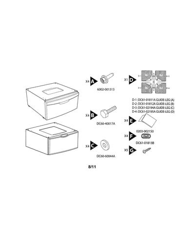 Cabinet parts