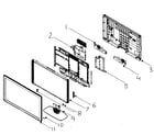 Philips 52PFL7403D/27 cabinet assy diagram