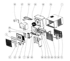 Carrier ZQA210101RB cabinet parts 1 diagram