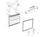 Samsung RF266ABWP/XAA freezer door diagram