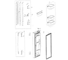 Samsung RF266ABBP/XAA-00 refrigerator door left diagram