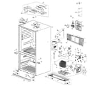 Samsung RF266ABPN/XAA cabinet parts diagram