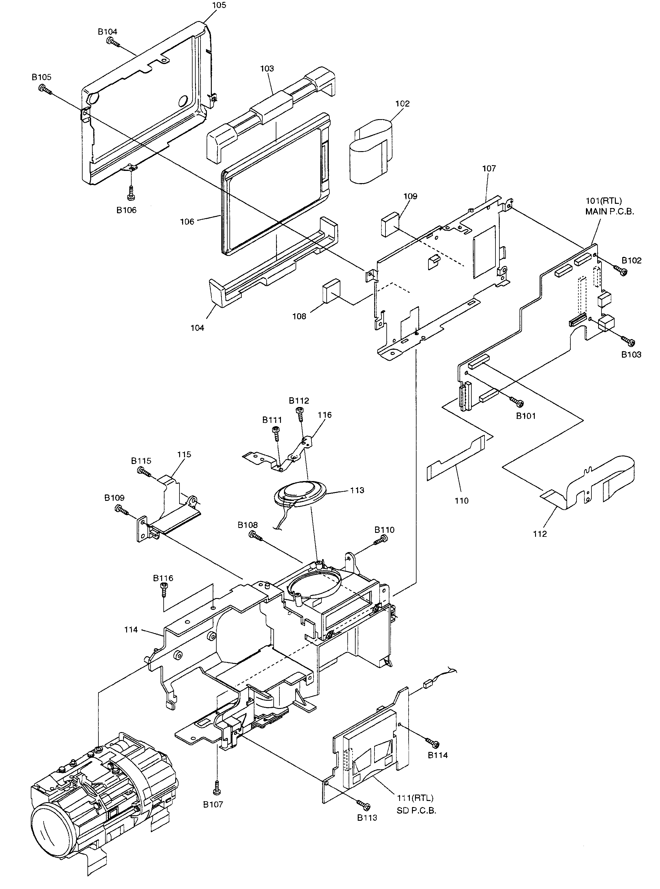 Hard drive assy