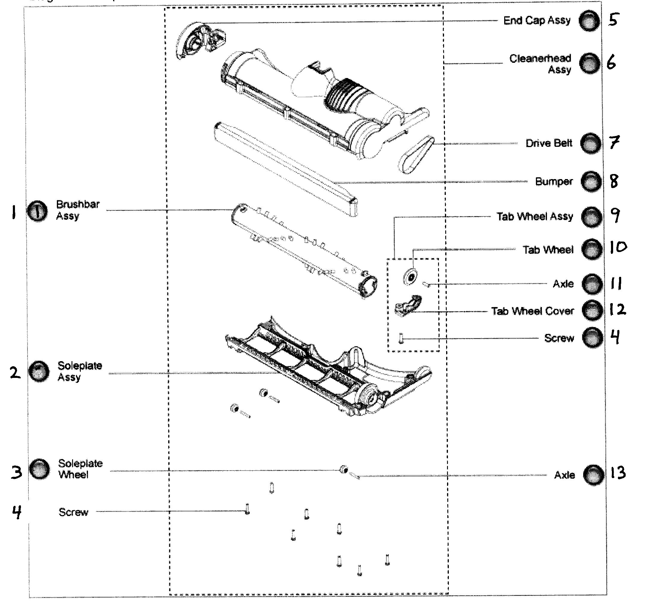 BRUSHBAR ASSY