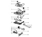 Eureka 4870RZ brush assy diagram