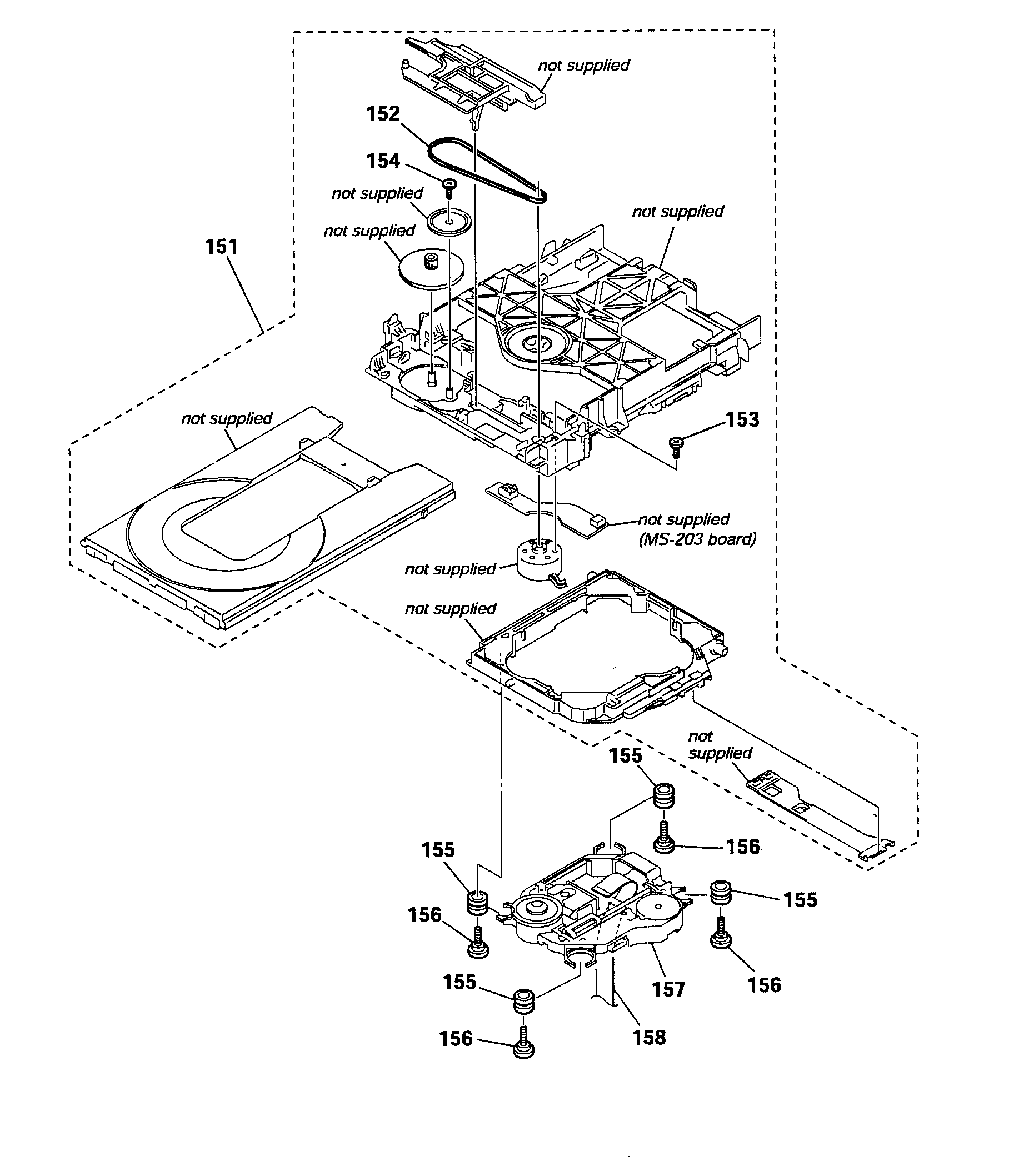 Dvd mech assy