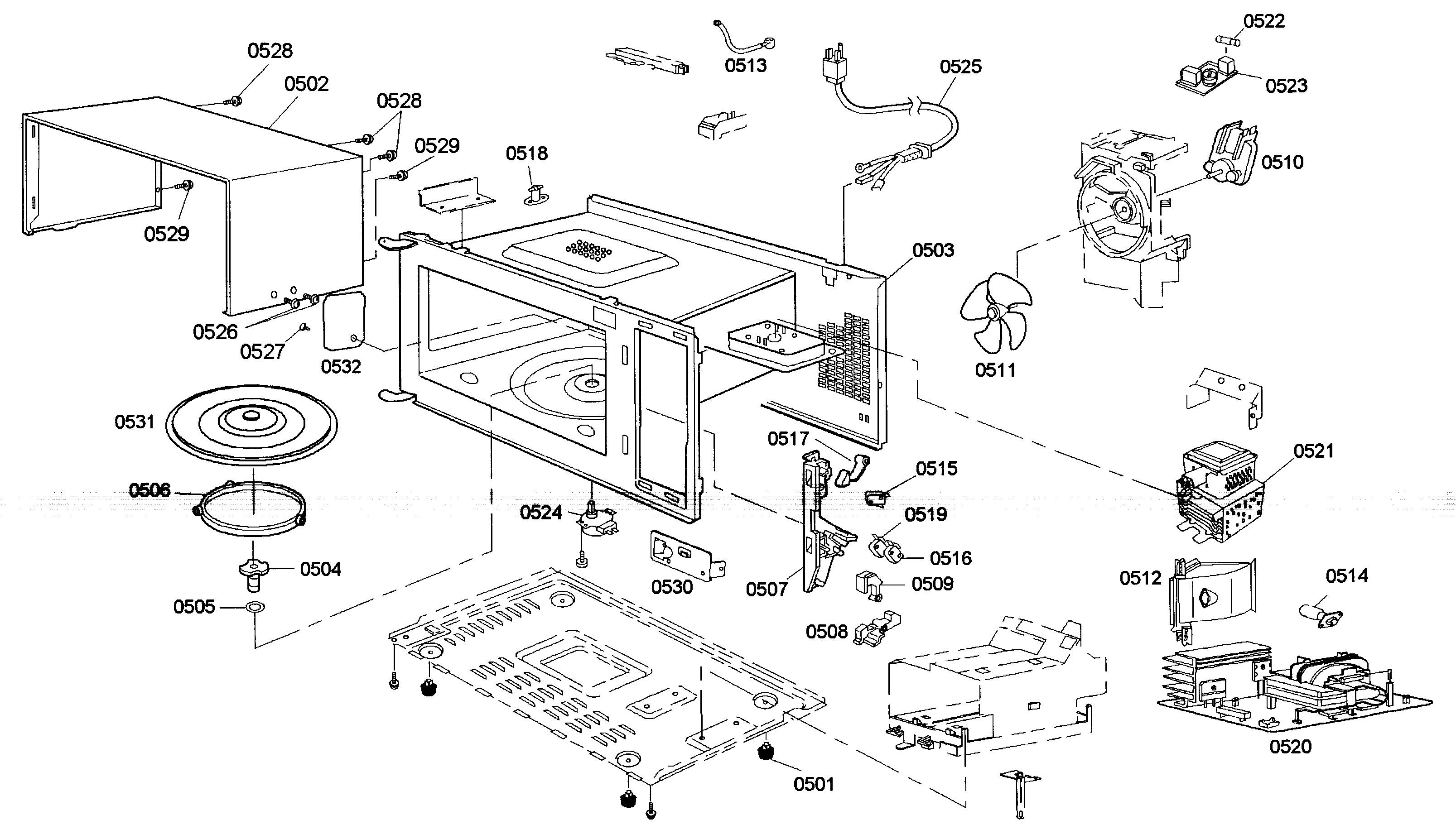 MICROWAVE PARTS