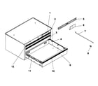 Craftsman 706825380 tool box diagram