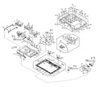 Sansui HDLCD3200B cabinet assy diagram