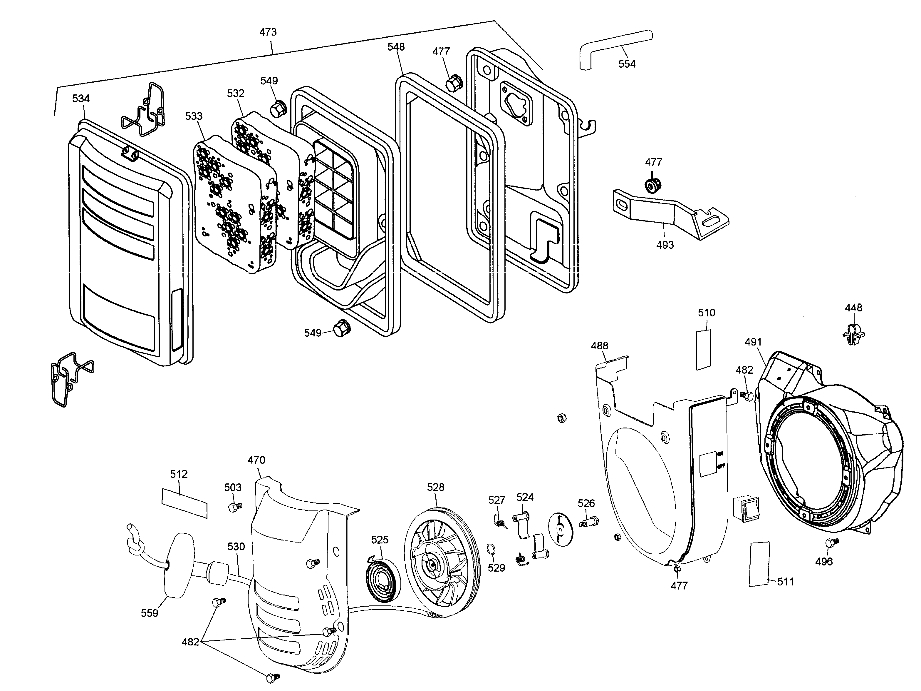 Filter/starter
