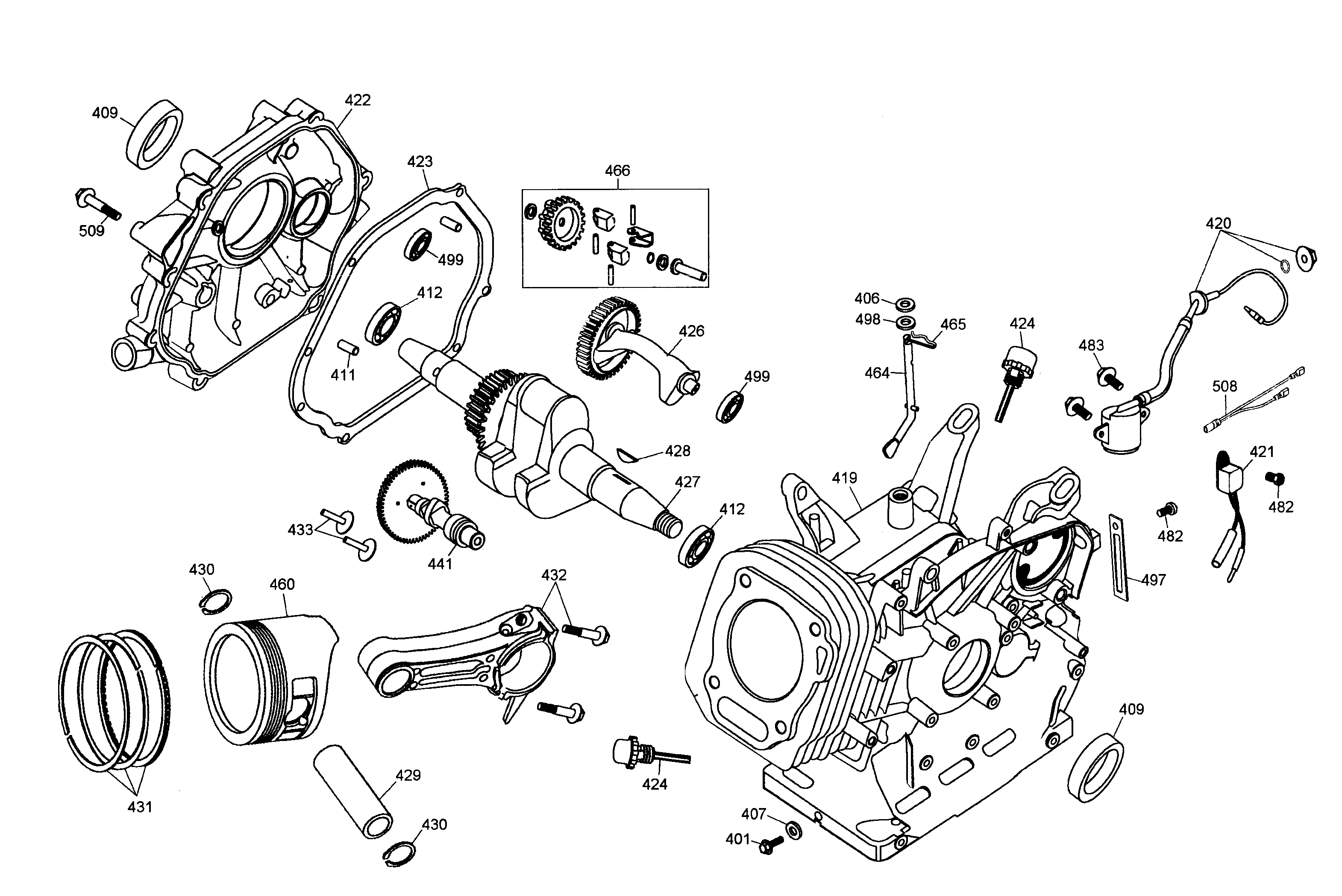 Crank case assy