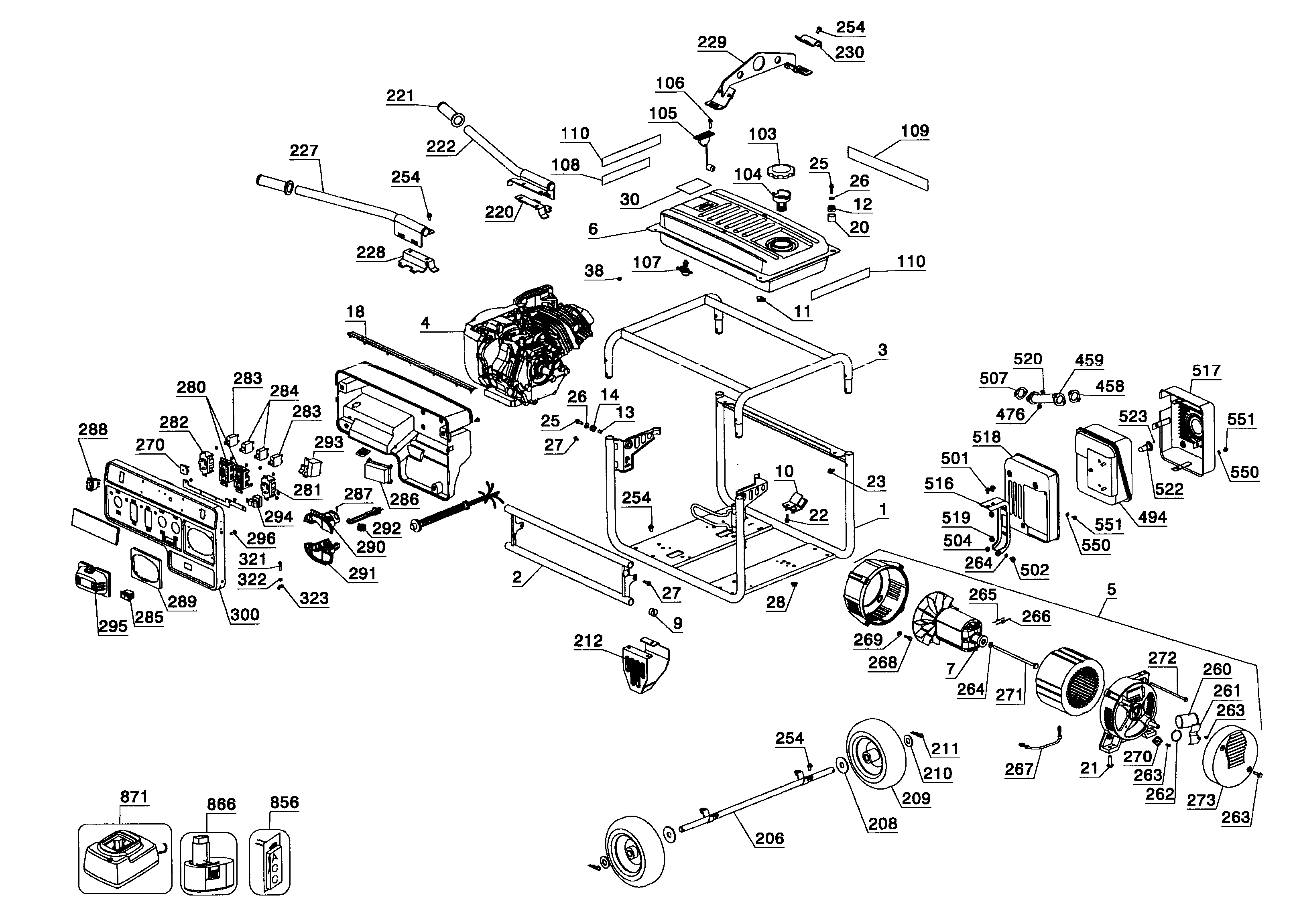 Frame assy
