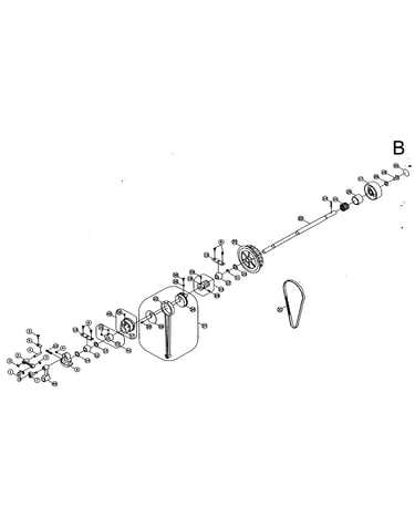 Shaft/belt assy