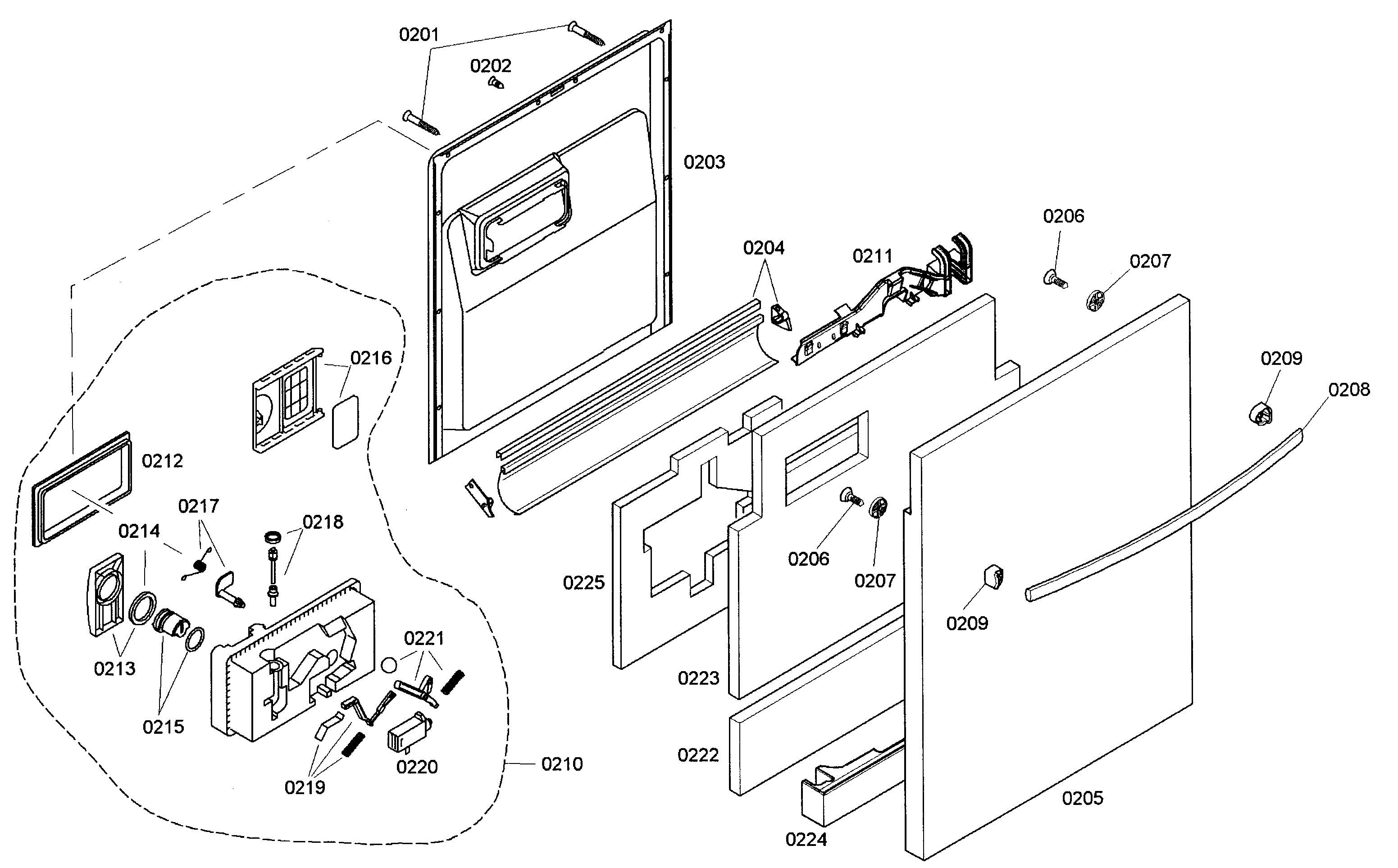 Door assy