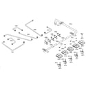 Thermador SGSX305FS/01 valves assy diagram