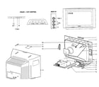 Magnavox 32MT6015D/37 cabinet parts diagram