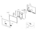 Samsung LNS4095DX/XAA cabinet assy diagram