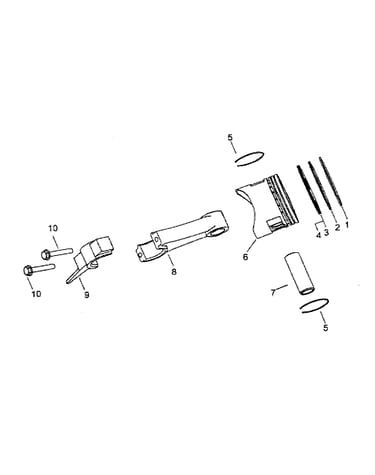 Piston /rod assy
