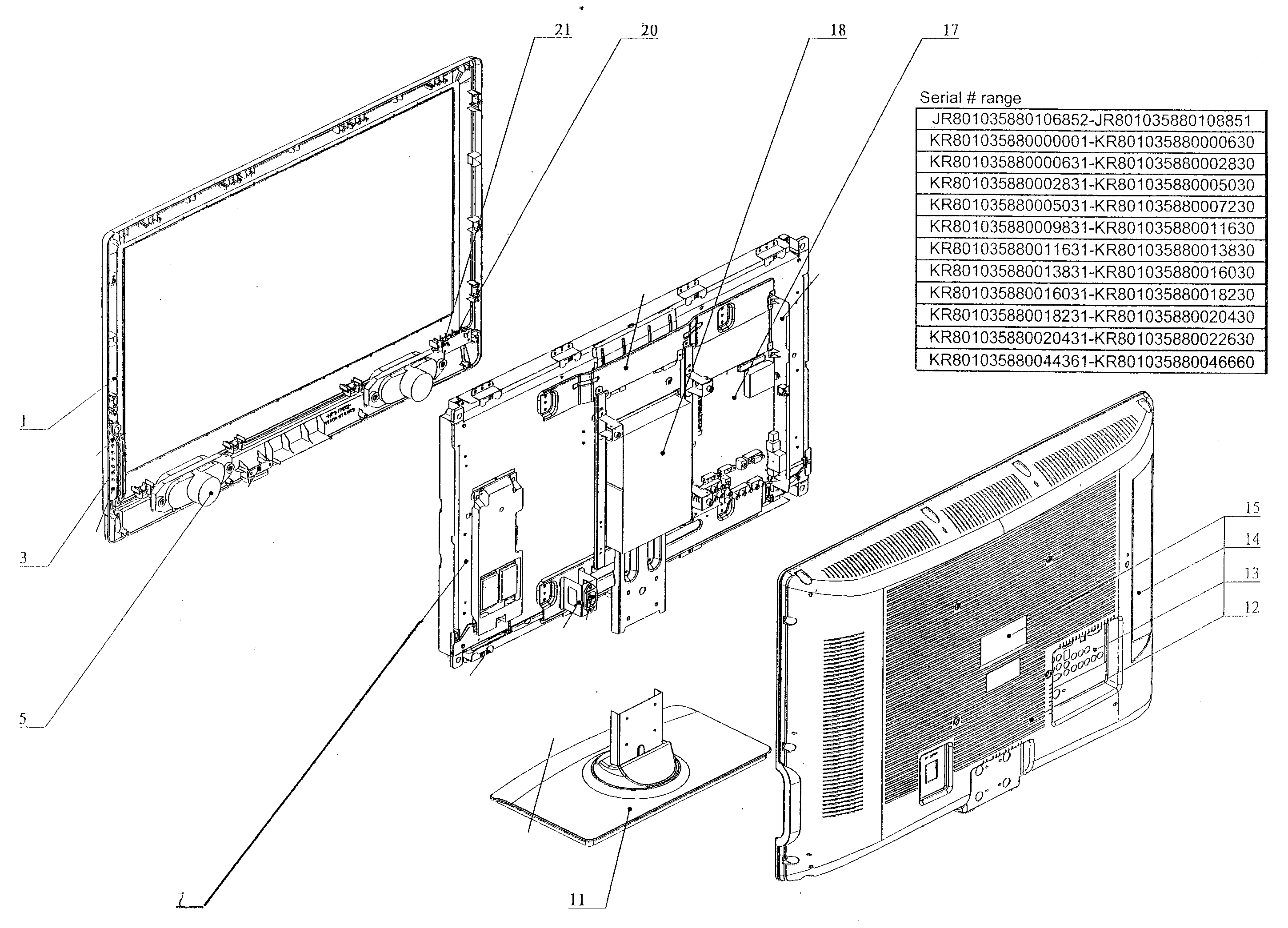 Cabinet parts