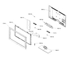 Samsung LN40B530P7FXZA cabinet assy diagram