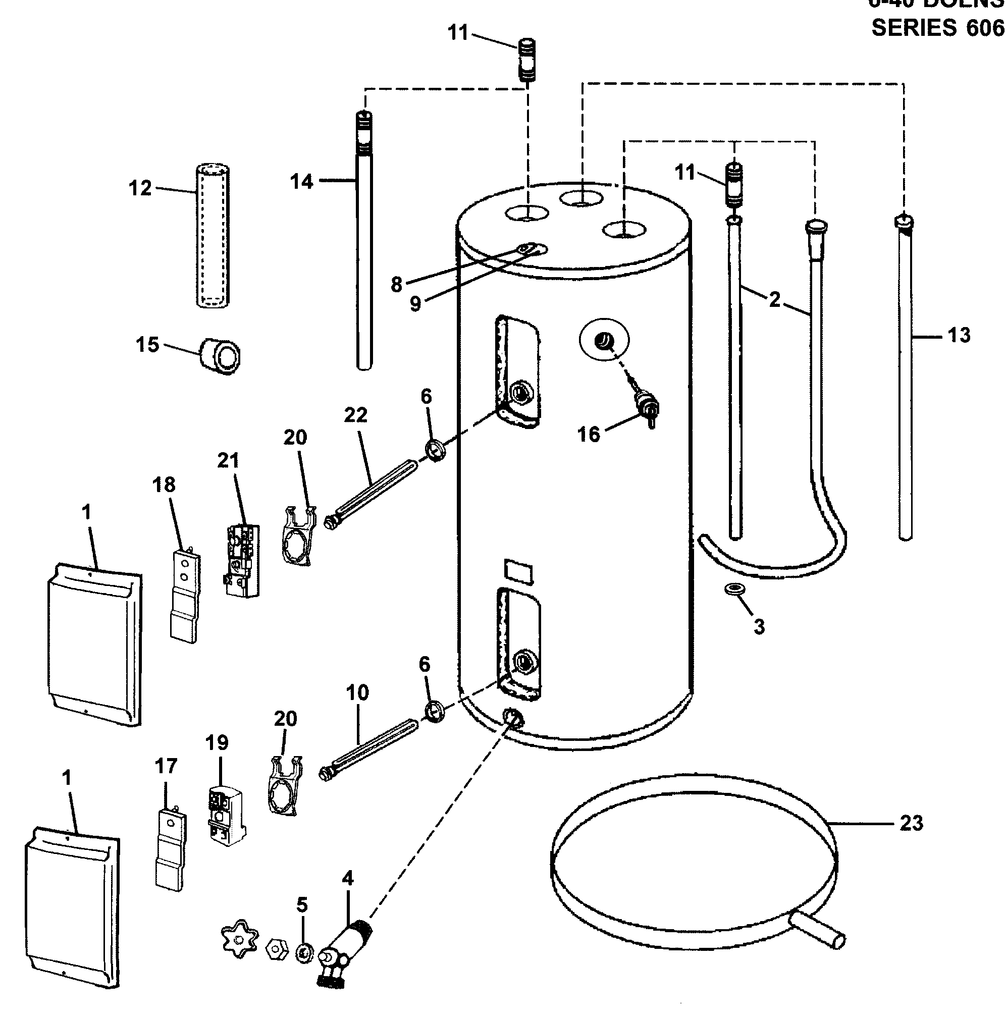 Reliance 606 store water heater