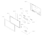 Samsung LN40B550K1FXZA cabinet parts diagram
