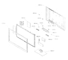 Samsung LN52B550K1FXZA cabinet parts diagram