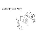 Gentron GG3500 muffler assy diagram