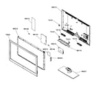 Samsung LN46B530P7FXZA cabinet assy diagram