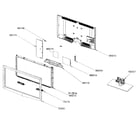 Samsung LN40B650T1FXZA cabinet assy diagram