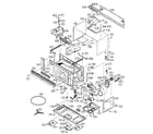 Sharp R-1520LK cabinet assy diagram