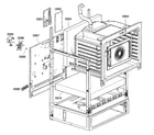 Bosch HES345U/01 cabinet assy diagram