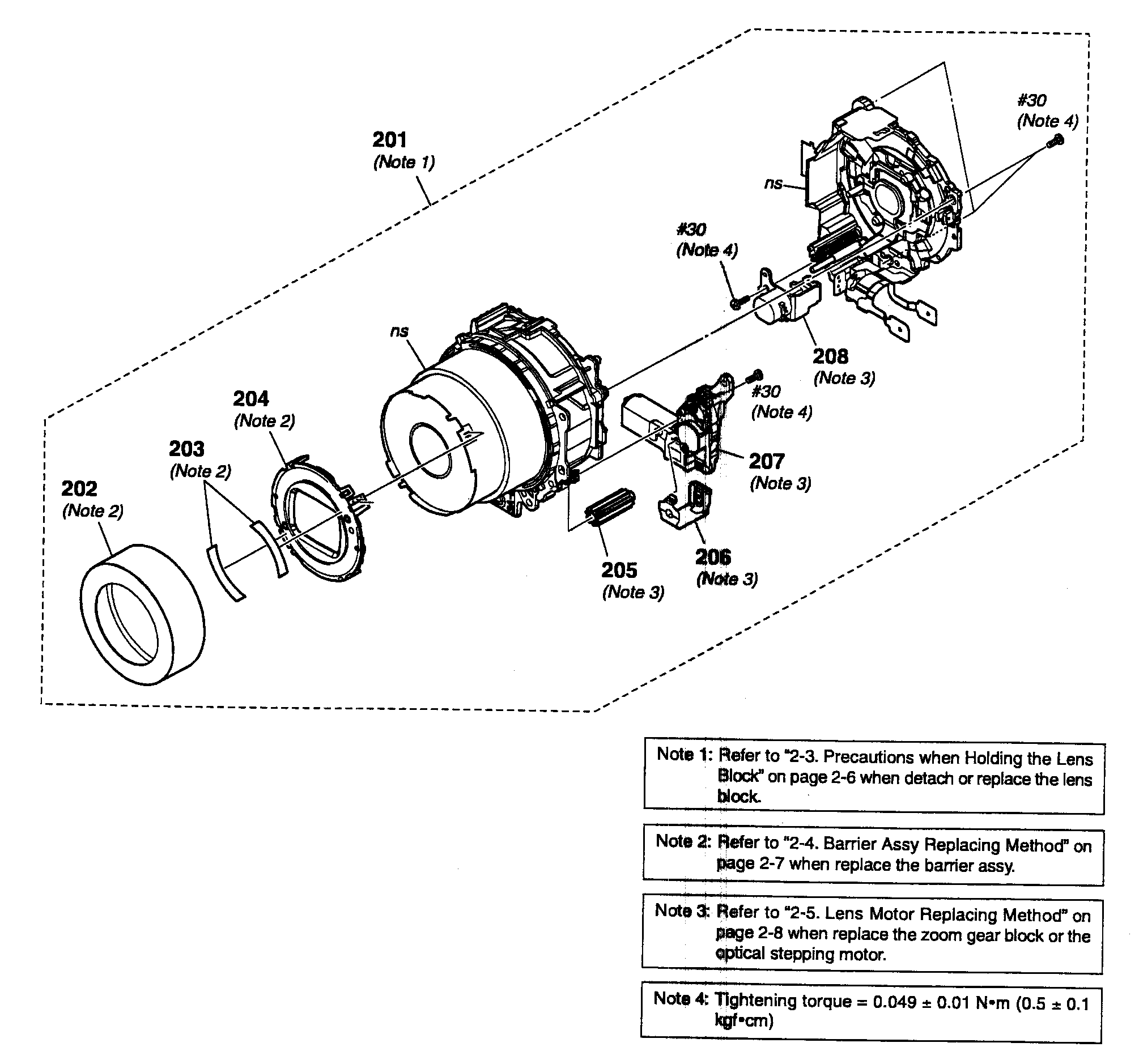Lens assy