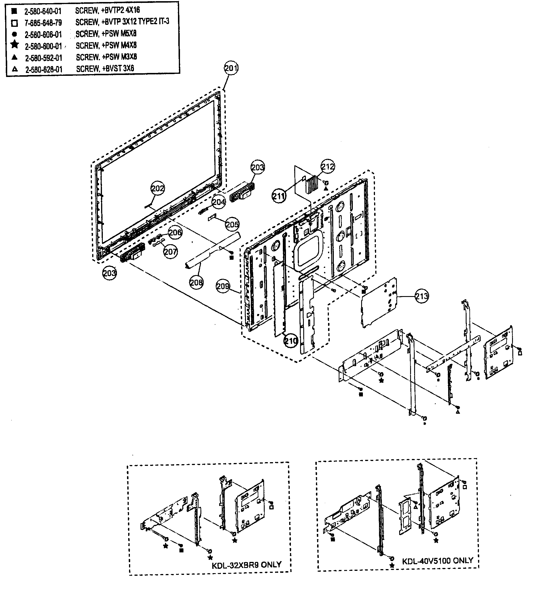 Cabinet/lcd assy