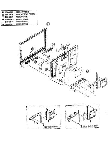 Cabinet/lcd assy