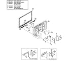Sony KDL-40S5100 cabinet/lcd assy diagram