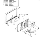 Sony KDL-52S5100 cabinet/lcd assy diagram