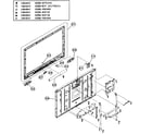 Sony KDL-52V5100 cabinet/lcd assy diagram