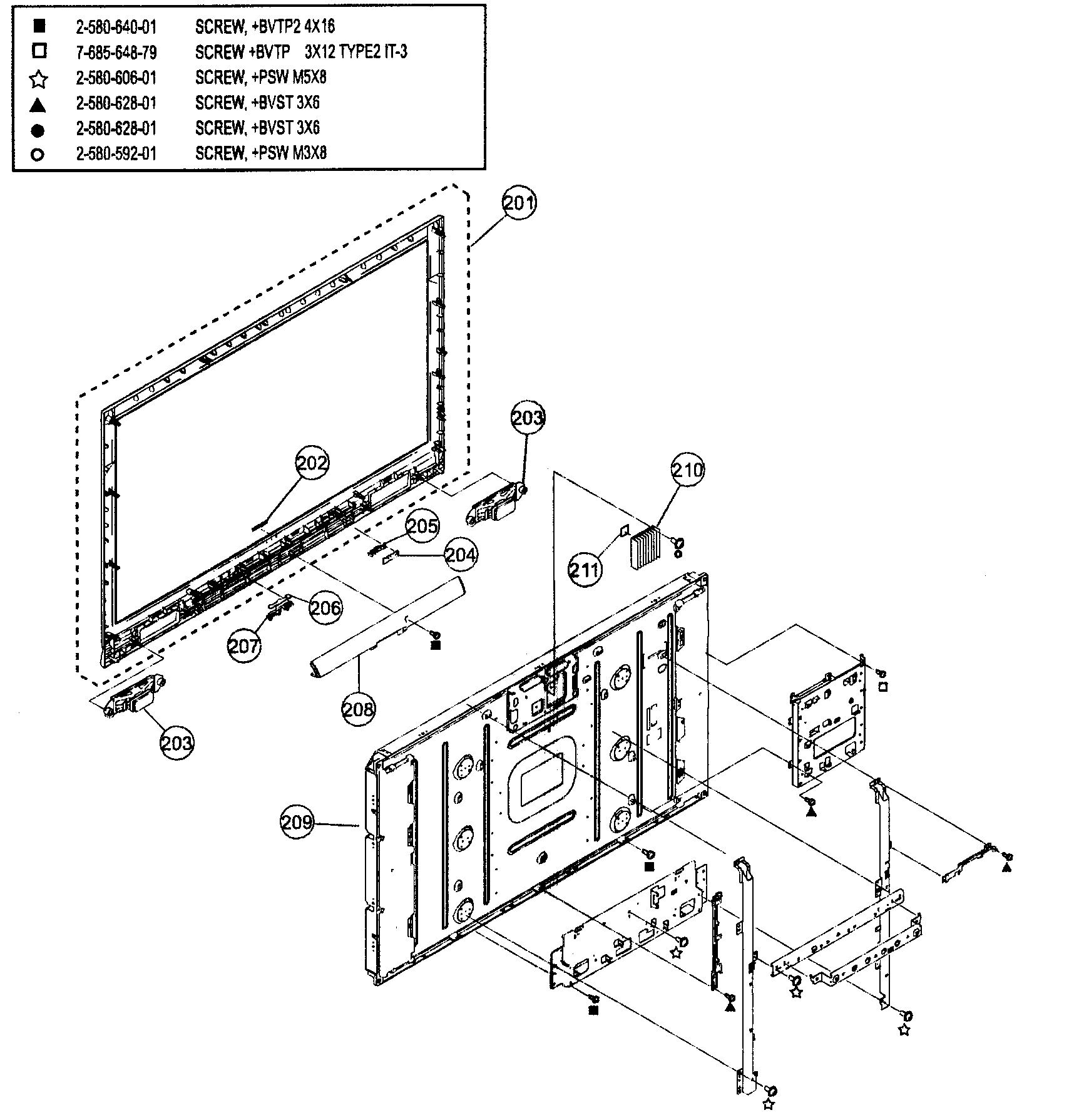 Cabinet/lcd assy
