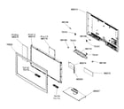 Samsung LN46B550K1FXZA cabinet parts diagram