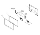Samsung UN46B7000WFXZA cabinet parts diagram