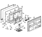 LG 50PQ30 cabinet parts diagram